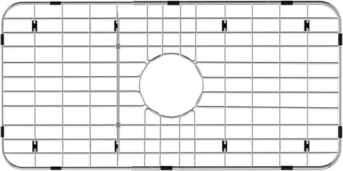 SANNO Kitchen Sink Grate Sink Protector for Kitchen Sink 25" X 12.8", Stainless Steel Grid Sink Protector Kitchen Sink Rack Bottom of Kitchen Sink,Center Drain Sink Bottom Grid