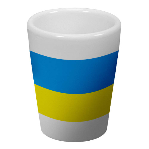Express It Best Shot Glass - Flag of Ukraine (Ukrainian)