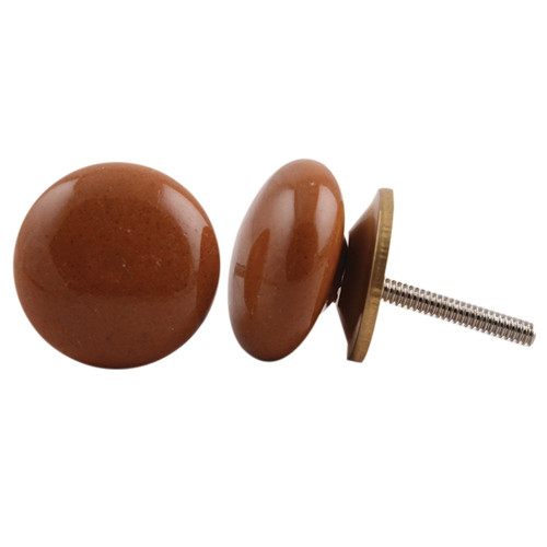 Indian Shelf 12 Pack Kitchen Door Knobs|Flat Solid Cabinet Drawer Knobs|Brown Vintage Drawer Knobs|Ceramic Dresser Knobs Vintage|Vintage Drawer Pulls & Knobs for Dresser|Vintage Drawer Pulls
