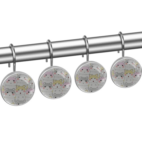 Shower Curtain Hooks, Shower Curtain Rings, Rust Proof Stainless Steel Shower Hooks for Curtain Bathroom Shower Rods, Animal Mouse Shower Curtain Hooks, Shower Curtain Rings, Rust Proof Stainless Steel Shower Hooks for Curtain Bathroom Shower Rods, Animal Mouse