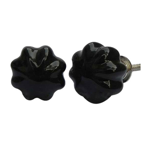 Indian Shelf 14 Pieces Drawer Hardware Knobs | Pomegranate Solid Dresser Knob | Drawer Pulls and Knobs Black | Unique Drawer Pulls Ceramic | Cupboard Door Knobs | Cabinet Door Knob