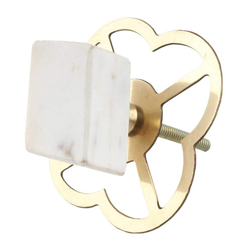 Indian Shelf 2 Pieces Modern Drawer Knobs | Parallelogram Dresser Knob | Dresser Pull Knobs White | Drawer Pulls Vintage Stone | Farmhouse Knobs | Kitchen Cabinet Door Knobs