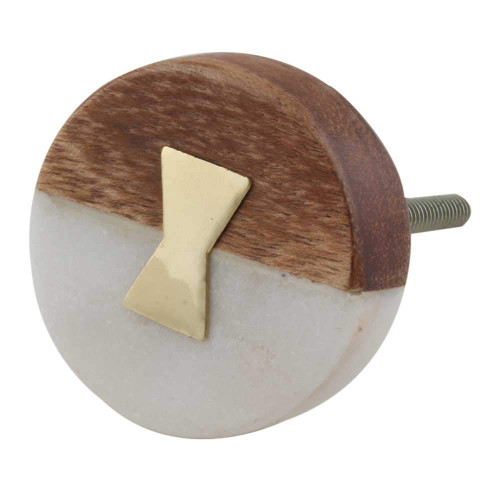 Indian Shelf 2 Pieces Modern Drawer Knobs | Flat Decorative Dresser Knobs | Dresser Pull Knobs White | Hardware Pulls for Cabinets and Drawers Stone | Decorative Door Knob | Cabinet Knobs Modern