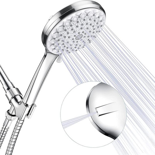 Benartti Handheld Bathroom Shower Heads Set 6 Spray Settings Detachable Adjustable High Pressure Shower Head with Hose 59inch Built -in Power Wash to Clean Tub Tile Pets Adjustable Bracket Washers Benartti Handheld Bathroom Shower Heads Set 6 Spray Settings Detachable Adjustable High Pressure Shower Head with Hose 59inch Built -in Power Wash to Clean Tub Tile Pets Adjustable Bracket Washers