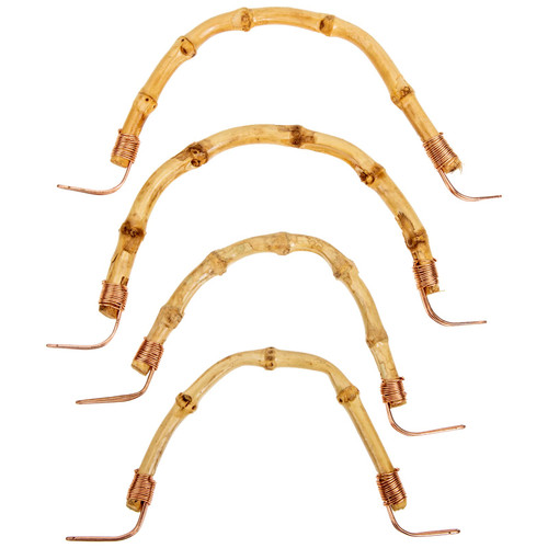 Hemoton 4pcs Bamboo Kettle Handles Replacement Wired Teapot Handle Whistleing Kettle Handle for Chinese Teapot Ceramic for Chinese Teapot Ceramic Pot Pottery Tea Pots