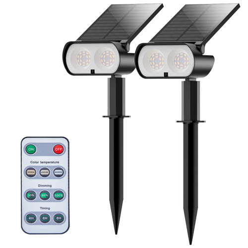 Brightown Solar Spot Lights Outdoor, 32 LEDs IP66 Waterproof Dusk-to-Dawn Solar Landscape Spotlights, Daylight Wall Lights, Solar Outdoor Lights for Garden Yard Driveway Walkway, 2 Pack Brightown Solar Spot Lights Outdoor, 32 LEDs IP66 Waterproof Dusk-to-Dawn Solar Landscape Spotlights, Daylight Wall Lights, Solar Outdoor Lights for Garden Yard Driveway Walkway, 2 Pack