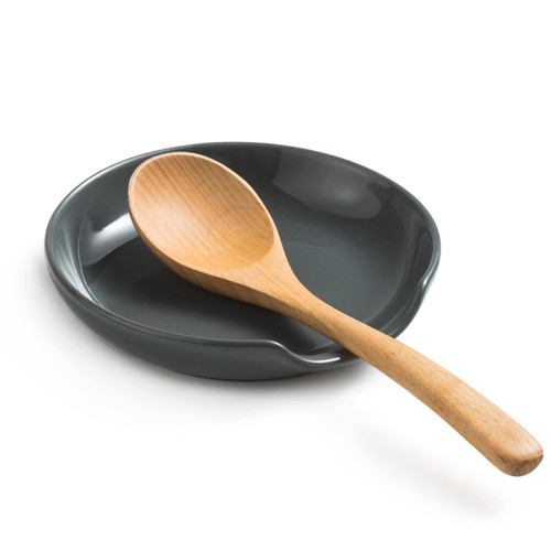 Porcelain Spoon Rest with Drip Tray for Multiple Utensils, Cooking Spoon Rest & Spoon Holder for Stove Top, Kitchen Utensil Holder for Spoons, Ladles, Tongs & Spatula, for Christmas, Gray Porcelain Spoon Rest with Drip Tray for Multiple Utensils, Cooking Spoon Rest & Spoon Holder for Stove Top, Kitchen Utensil Holder for Spoons, Ladles, Tongs & Spatula, for Christmas, Gray