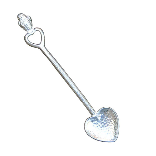 Robin Sugar Spoon, Heart Sugar Spoon, Handcast, in Fine Pewter, by William Sturt Robin Sugar Spoon, Heart Sugar Spoon, Handcast, in Fine Pewter, by William Sturt