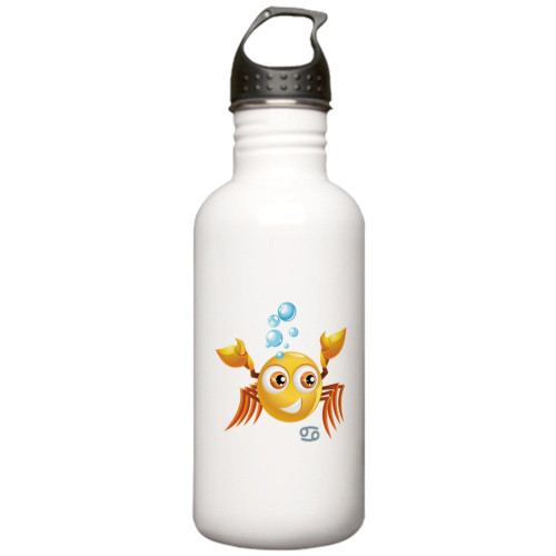 Truly Teague Stainless Water Bottle 1.0L SmileyFace Zodiac Cancer