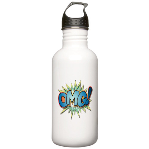 Truly Teague Stainless Water Bottle 1.0L Text Abbreviation OMG!