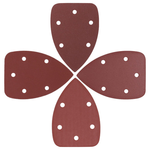 SWZHAI 120 Pcs Mouse Detail Sander Sandpaper, 180 240 320 400 Grits Mouse Sander Pads 5 Hole Palm Sander Pads Sanding Sheets for 140mm Mouse Sander