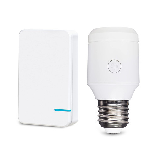 Thinkbee Remote Control Light Socket - Wireless Light Switch Kit E26 E27 Bulbs Base Holder Screw-in Lamp Socket for Pull Chain Ceiling Light Fixture, No Wiring Needed