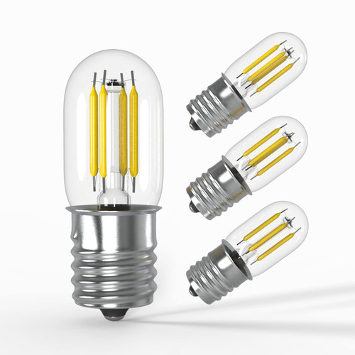 Jensense LED Appliance Bulb E17 4W 40 Watt Equivalent 5000K Refrigerator Under Range Hood Above Stove LED Light Bulb Non-dimmable 4 Pack