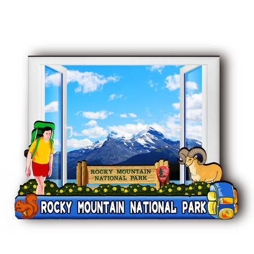 U.S. Rocky Mountain National Park Wooden Magnet 3D Fridge Magnets Travel Collectible Souvenirs Decorations Handmade Crafts U.S. Rocky Mountain National Park Wooden Magnet 3D Fridge Magnets Travel Collectible Souvenirs Decorations Handmade Crafts