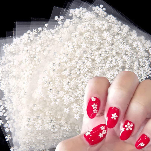 30 Sheets White Flowers Nail Art Stickers, 3D Self- Adhesive Nail Sticker Design, Holographic Small Floral Nail Art Decals Nail Supplies for Women Girls Manicure Charms Decoration Floral Nail Decal 30 Sheets White Flowers Nail Art Stickers, 3D Self- Adhesive Nail Sticker Design, Holographic Small Floral Nail Art Decals Nail Supplies for Women Girls Manicure Charms Decoration Floral Nail Decal
