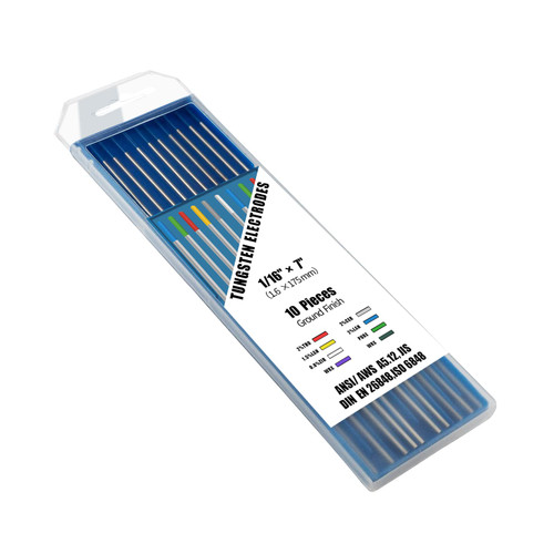 SSIMDER WL20 TIG Welding Tungsten Electrode 2% Lanthanted TIG Tungsten 1/16"x 7"(Blue-2% Lanthanated, WL20/EWLa-2) 10-Pack SSIMDER WL20 TIG Welding Tungsten Electrode 2% Lanthanted TIG Tungsten 1/16"x 7"(Blue-2% Lanthanated, WL20/EWLa-2) 10-Pack