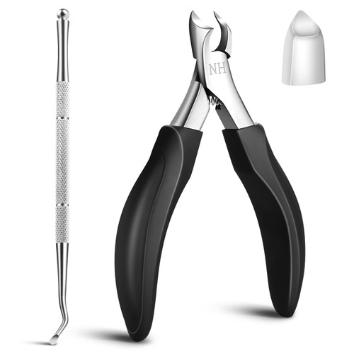 Toenail Clippers for Thick Nails: Professional Ingrown Nail Clippers for Seniors Pedicure Toe Nail Cutter with Stainless Steel Sharp Curved Blade for Men Toenail Clippers for Thick Nails: Professional Ingrown Nail Clippers for Seniors Pedicure Toe Nail Cutter with Stainless Steel Sharp Curved Blade for Men