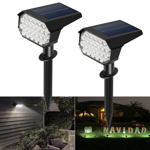 MUSUNIA Solar Spot Lights Outdoor, 24 LEDs IP64 Waterproof Dusk to Dawn Solar Landscape Spotlights, 6500K Daylight Wall Lights, Solar Outdoor Lights for Garden Yard Driveway Walkway, 2 Pack MUSUNIA Solar Spot Lights Outdoor, 24 LEDs IP64 Waterproof Dusk to Dawn Solar Landscape Spotlights, 6500K Daylight Wall Lights, Solar Outdoor Lights for Garden Yard Driveway Walkway, 2 Pack