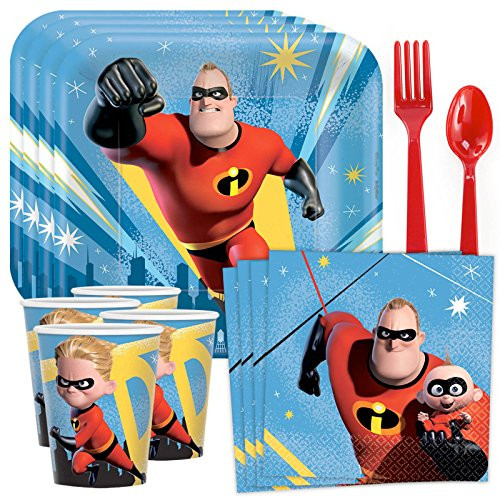Costume SuperCenter Incredibles 2 Standard Tableware Kit (Serves 8)