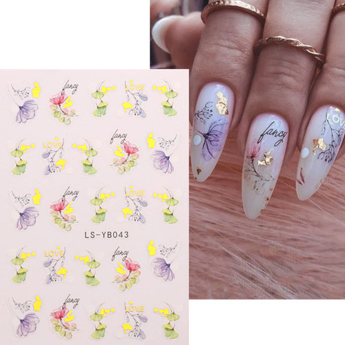 Flower Nail Art Stickers Acrylic 3D Self Adhesive Exquisite Pattern Nail Decals Nails Art Supplies Floral Butterfly Watercolor Manicure Designer Nail Decoration for Women Girls 6 Sheets Flower Nail Art Stickers Acrylic 3D Self Adhesive Exquisite Pattern Nail Decals Nails Art Supplies Floral Butterfly Watercolor Manicure Designer Nail Decoration for Women Girls 6 Sheets