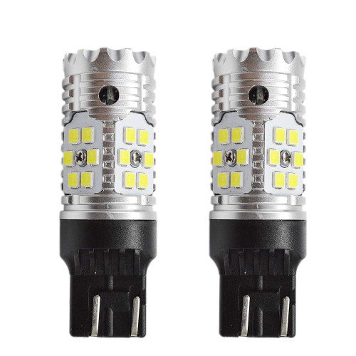 Ruiandsion Extremely Bright 9-24V 7443 LED Bulbs White Canbus Error Free 3030 24SMD 7440 992 T20 LED Bulbs Replacement for Back Up Reverse Turn Signal Lights (Pack of 2)