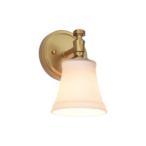 Hanaloa Wall Sconces, Traditional Aged Brass 1 Light Sconce, Wall Light with Opal Glass Shade for Bedroom Bathroom Living Room & Hallway Vanity Lighting Fixture Hanaloa Wall Sconces, Traditional Aged Brass 1 Light Sconce, Wall Light with Opal Glass Shade for Bedroom Bathroom Living Room & Hallway Vanity Lighting Fixture
