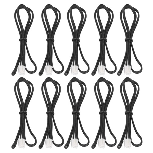 10k Temperature Sensor Probe for Air Conditioner Ntc Thermistor Sensitive Sensor Probe PVC Waterproof and Rust-Proof Resistor