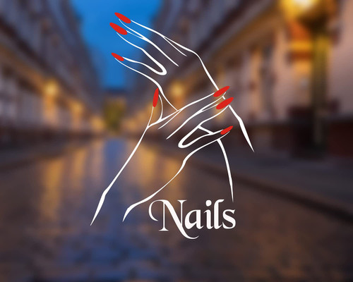 JUEKUI Window Vinyl Decal Nail Salon Quote Wall Sticker Nail Art Wall Mural Beauty Salon Decoration Manicure Poster Art (W137 White)