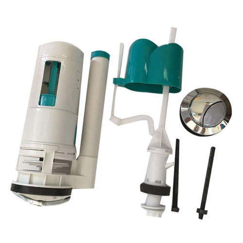 Toilet Repair Kit, Dual Flush Valve Replacement 20cm Toilet Replacement Flush Valves Fill Valve with Push Button Universal Water Saving