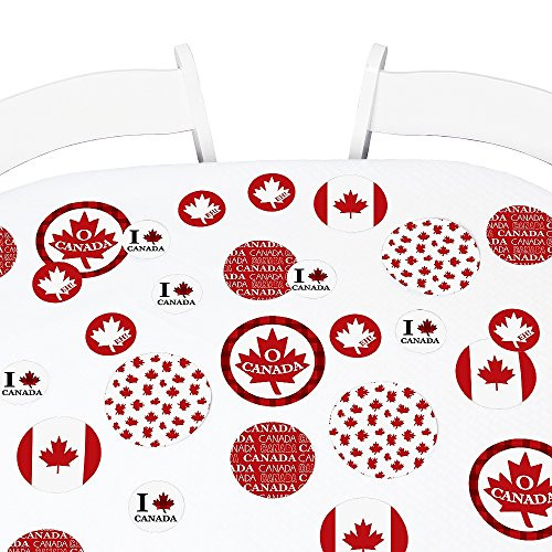 Big Dot of Happiness Canada Day - Canadian Party Giant Circle Confetti - Party Decorations - Large Confetti 27 Count