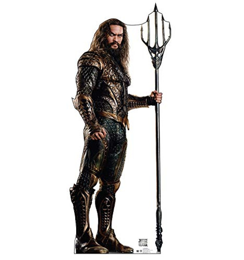 Advanced Graphics Aquaman Life Size Cardboard Cutout Standup - Justice League (2017 Film) Advanced Graphics Aquaman Life Size Cardboard Cutout Standup - Justice League (2017 Film)