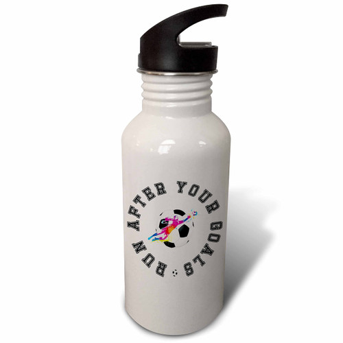 3dRose Football - Soccer - Run after your goals. Gift for football... - Water Bottles (wb-364527-2) 3dRose Football - Soccer - Run after your goals. Gift for football... - Water Bottles (wb-364527-2)