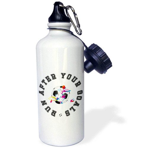 3dRose Football - Soccer Sport - Run after your goals. Beautiful gift - Water Bottles (wb-364539-1) 3dRose Football - Soccer Sport - Run after your goals. Beautiful gift - Water Bottles (wb-364539-1)