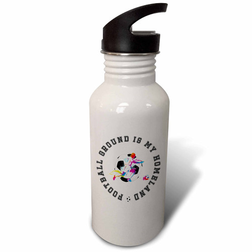 3dRose Football - Soccer Sport - Football ground is my homeland. Cool... - Water Bottles (wb-364543-2) 3dRose Football - Soccer Sport - Football ground is my homeland. Cool... - Water Bottles (wb-364543-2)