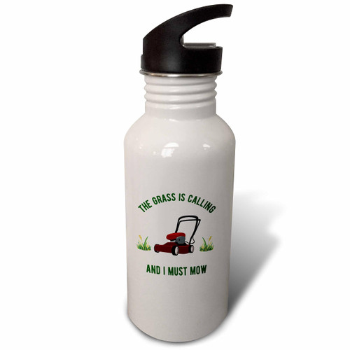 3dRose The Grass is Calling and I Must Mow - Funny Gardening Gardener... - Water Bottles (wb-366735-2) 3dRose The Grass is Calling and I Must Mow - Funny Gardening Gardener... - Water Bottles (wb-366735-2)