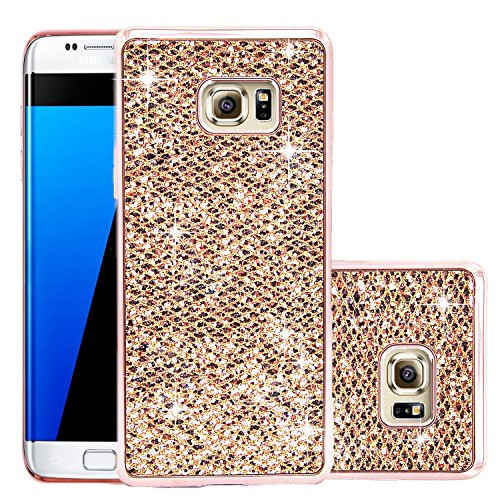 Galaxy Note 4 Case,Berry Accessory(TM) Beauty Glitter Sparkly Bling Luxury Ultra Slim Soft TPU Cover Laminated with Shiny Faux Leather Protective Case for Samsung Galaxy Note 4 - Rose Gold Galaxy Note 4 Case,Berry Accessory(TM) Beauty Glitter Sparkly Bling Luxury Ultra Slim Soft TPU Cover Laminated with Shiny Faux Leather Protective Case for Samsung Galaxy Note 4 - Rose Gold