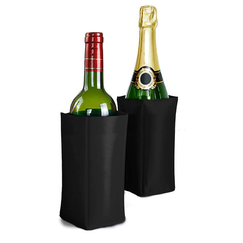 Wine Cooler Sleeve Reusable Wine Bottle Cooler Flexible Wine Ice Pack Sleeve Keep Wine Cool Refreshing for Standard Size Bottles for Red Wine, White Wine Champagne Wine Cooler Wine Chilling Sleeves