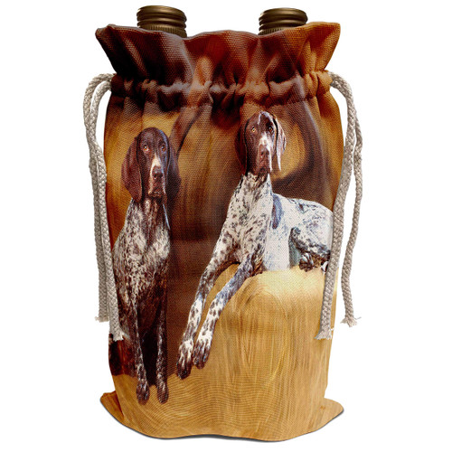 3dRose Dogs Blue Tick Coonhound - Blue Tick Coonhound - Wine Bag (wbg_4416_1)