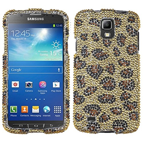 MyBat Diamante Protector Cover for Samsung i537 (Galaxy S4 Active) - Retail Packaging - Leopard Skin/Camel