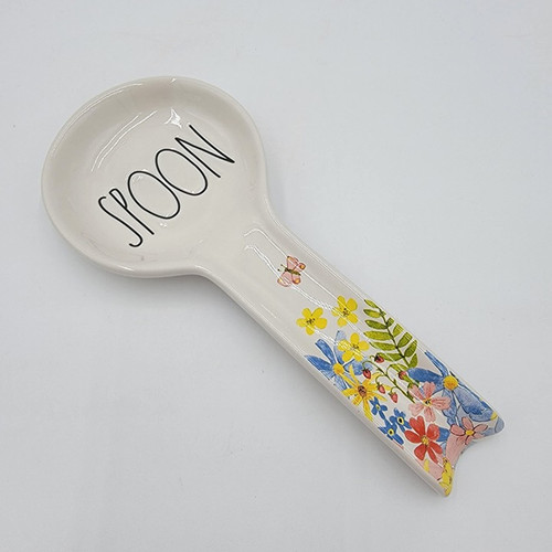 Rae Dunn WILDFLOWER Ceramic Spoon Rest