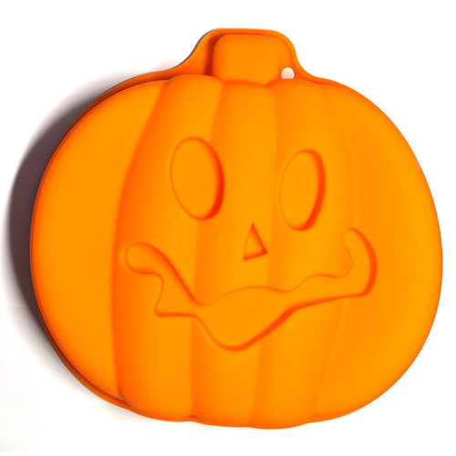 wooyaya Halloween Pumpkin Cake Pan, 8 inch Silicone 3D Pumpkin Cake Mold for Baking Cake,Perfect for Halloween Party or other Parties