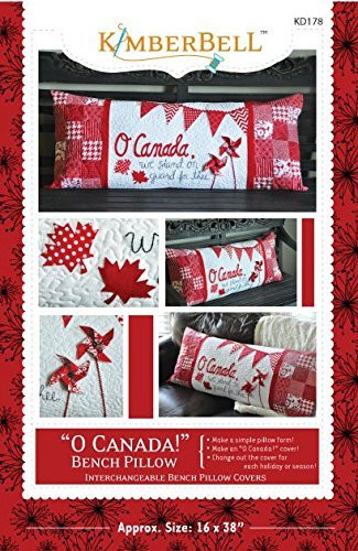 "O Canada" Bench Pillow by KimberBell