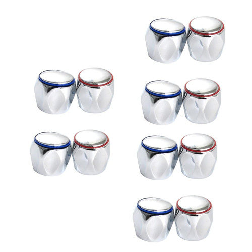 OSALADI 6 Sets Faucet Hand Wheel Shower Accessories Faucet Knob Handles Hot Faucet Hand Wheel Bath Tub Accessory Sink Accessories Bathtub Handle Tap Knob Handle Faucet Handle Replacement