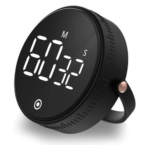 Digital Kitchen Timer for Cooking,Large LED Display Productivity Timer,Magnetic Countdown Timer Clock with 3-Level Volume Adjustable for Seniors,Kids,Teachers,Classroom,Exercise,Fitness