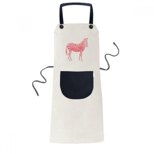 DIYthinker IUCN Endangered Animals Red Pinto Apron Adjustable Bib Cotton Linen BBQ Kitchen Pocket Pinafore
