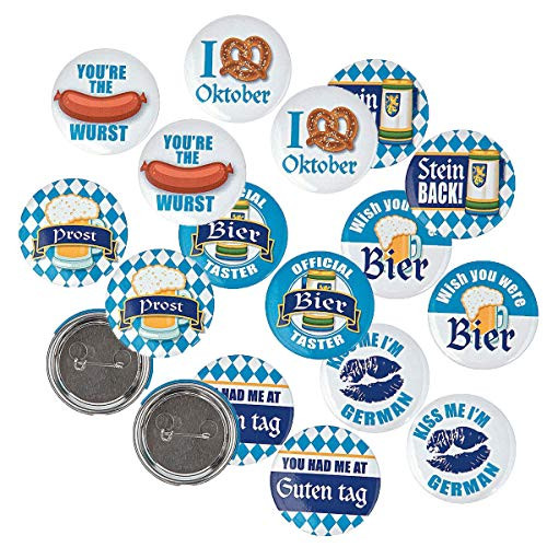Fun Express Oktoberfest pins/Buttons (48 Pack)