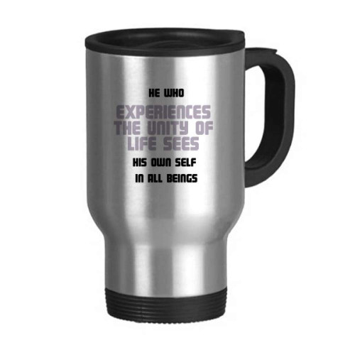 See Youself in Beings Blessing Quote Culture Travel Mug Flip Lid Stainless Steel Cup Car Tumbler Thermos