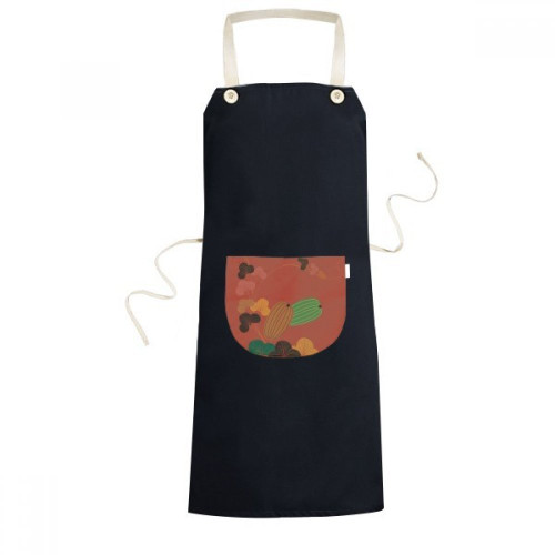 DIYthinker Painting Japanese Culture Pumpkin Apron Bib Sarong Cooking Baking Kitchen Pocket Pinafore