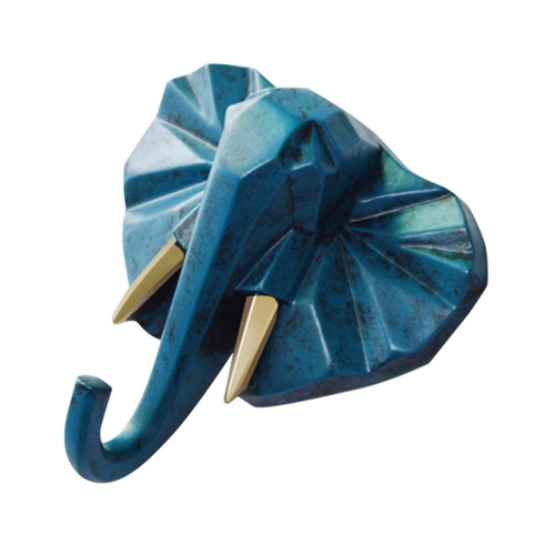 Zerodeko Elephant Head Hook Coat Hangers for Wall Resin Coat Hat Hook Hat Towel Bag Hanger Animal Shaped Coat Hat Hooks Macrame Shelf Wall Hanging Office Decore Wall Mounted Hooks Clothing