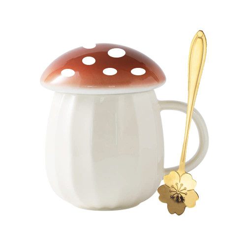 Yalucky Kawaii Cute Mushroom Mug Tea Cup Set Mushroom Stuff for Milk Glass Coffee Tea Cup Mug With Lid Gifts for Girl Women Birthday Christmas Home Decor (Brown) Yalucky Kawaii Cute Mushroom Mug Tea Cup Set Mushroom Stuff for Milk Glass Coffee Tea Cup Mug With Lid Gifts for Girl Women Birthday Christmas Home Decor (Brown)